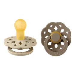 Napp Boheme 2-pack 0-6 mån - Vanilla/Dark Oak | Baby & Barn - Sköta - Nappar | BabyMode