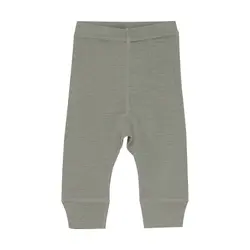 Leggings Ull Solid - Forest Fog Melange | Kläder - Ull - Ullbyxor | BabyMode