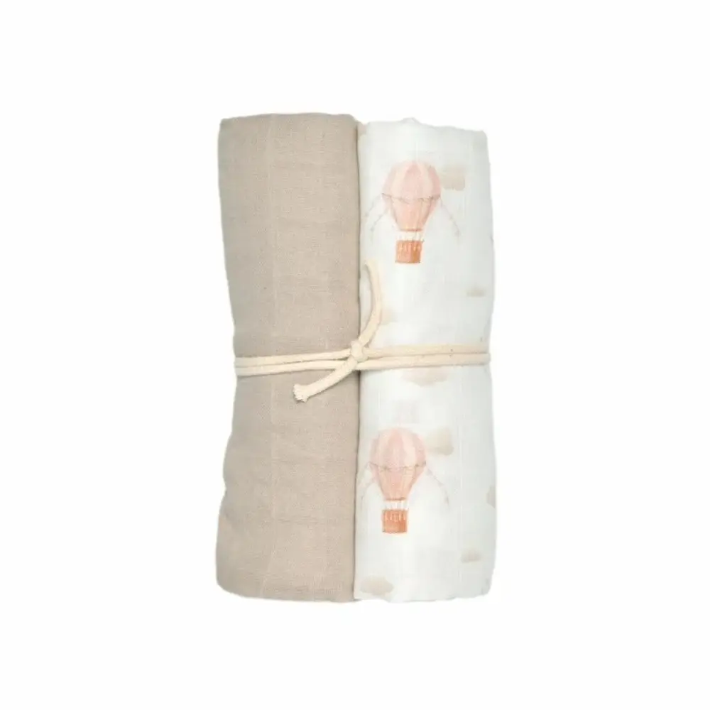 Mini Dreams Muslinfilt - Vintage Balloon 2-pack | Barnrum - Textilier - Muslinfiltar | BabyMode