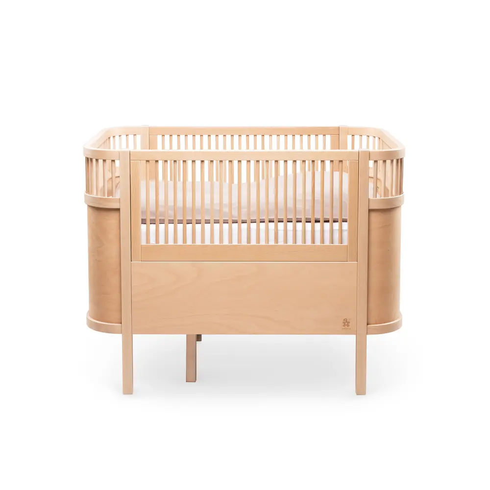 Växasäng 2 i 1 Baby & Juniorsäng - Wooden Edition | Barnrum - Barnsängar & vaggor - Spjälsängar | BabyMode