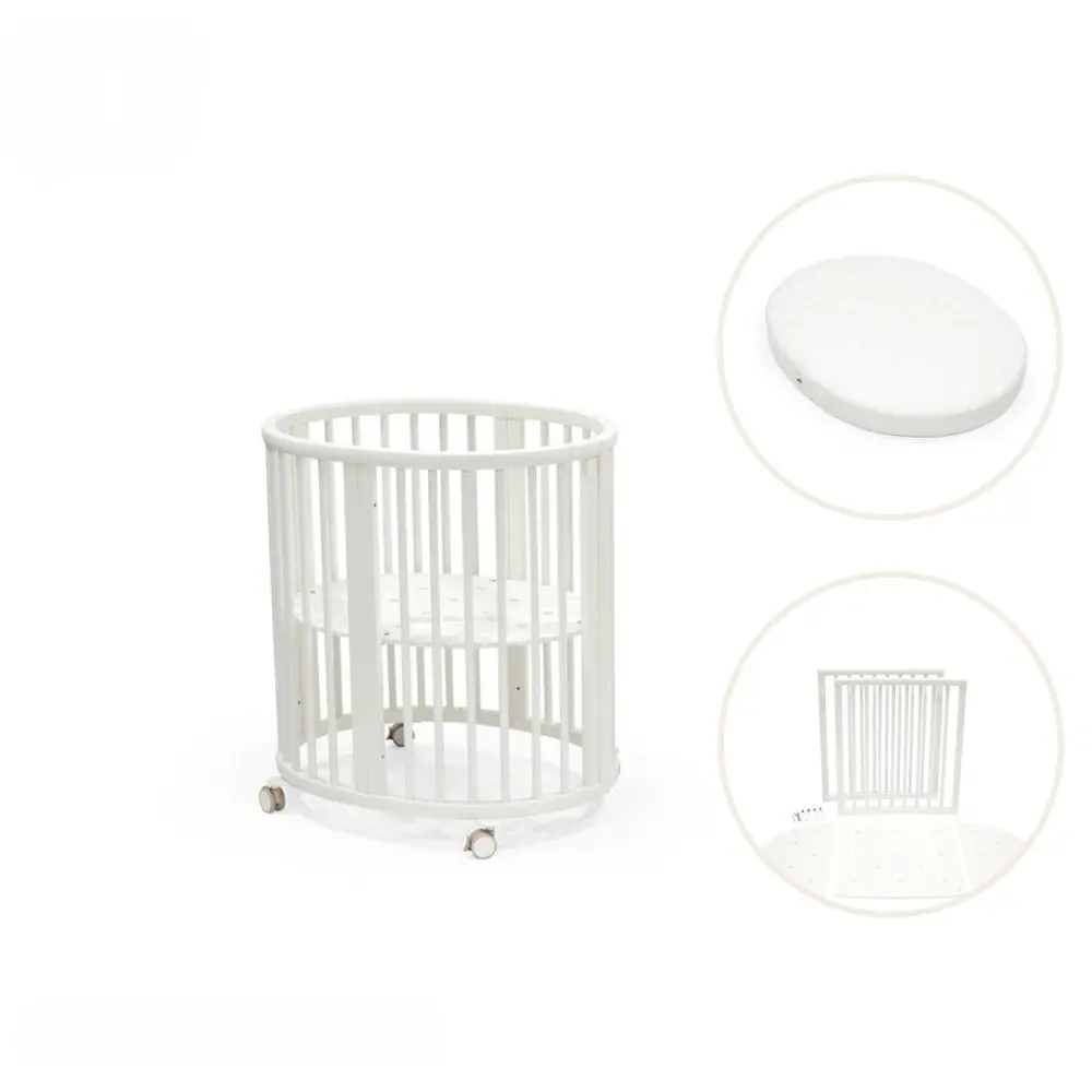 Stokke&reg; Sleepi Mini V3 Spj&auml;ls&auml;ng Med F&ouml;rl&auml;ngning & Madrass - White