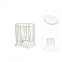 V3 Sleepi Mini Spjälsäng Med Förlängning & Madrass - White