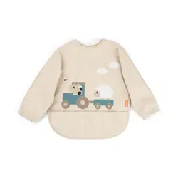 Haklapp med ärmar och ficka Tiny farm Sand | Baby & Barn - Äta - Haklappar | BabyMode