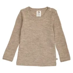 Långärmad Tröja Woolly Merinoull - Balsam Melange | Kläder - Toppar - Blusar | BabyMode