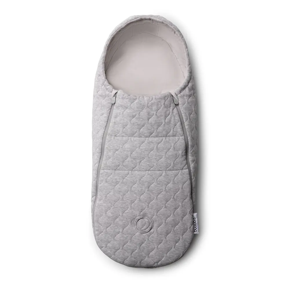 Bugaboo Åkpåse Nyfödd - Light Grey Melange | Barnvagnar - Barnvagnstillbehör - Åkpåsar | BabyMode