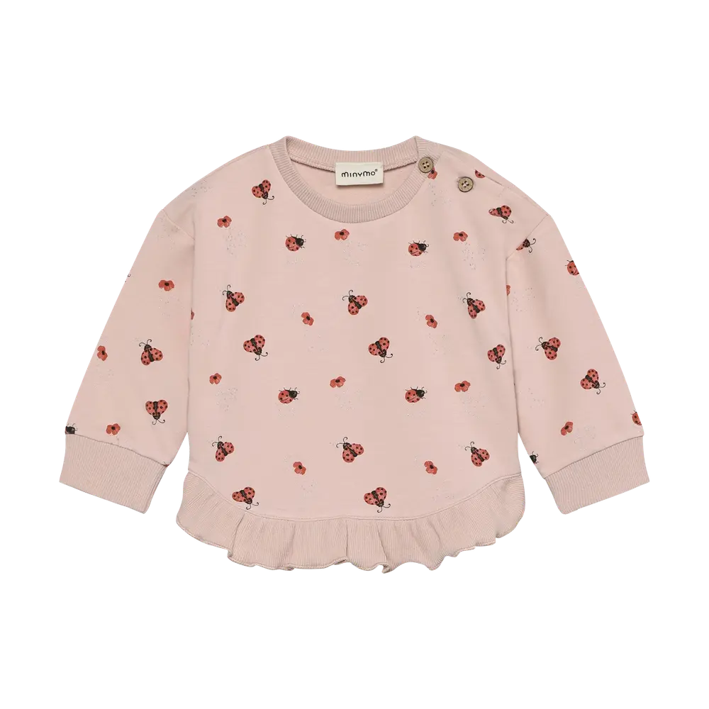 Sweatshirt m. Tryck - Peach Whip - 74 | Barnkläder - Toppar - Koftor, västar & tröjor | BabyMode