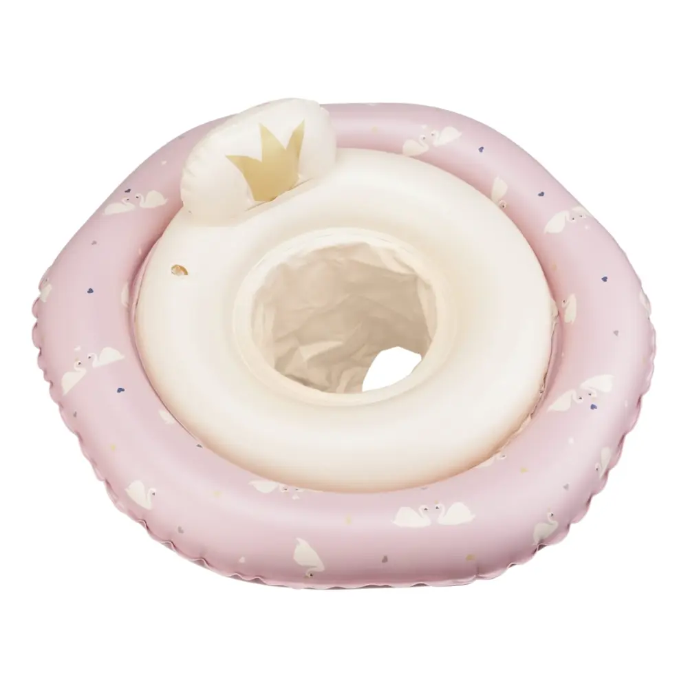 Baby Badring - Rose - Swan | Leksaker - Vattenlek - Badtillbehör | BabyMode