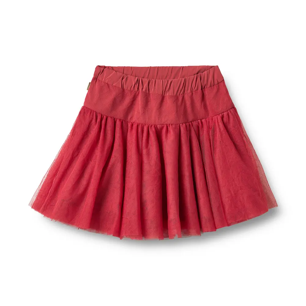 Wheat Tulle Kjol - Red Cherry - 110