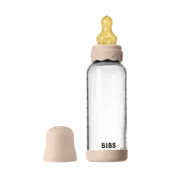 Nappflaska Glas Baby Latex Medium Slow Flow 240 ml - Blush | Baby & Barn - Äta - Nappflaskor | BabyMode