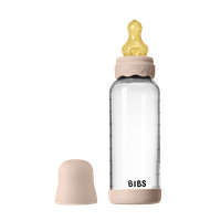 Nappflaska Glas Baby Latex Medium Slow Flow - Blush