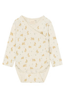Petit Piao Dio Långärmad Body - Eggnog Rabbit 