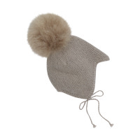 Huttelihut Ullstickad Alpaca Mössa m. Pompom - Atmosphere