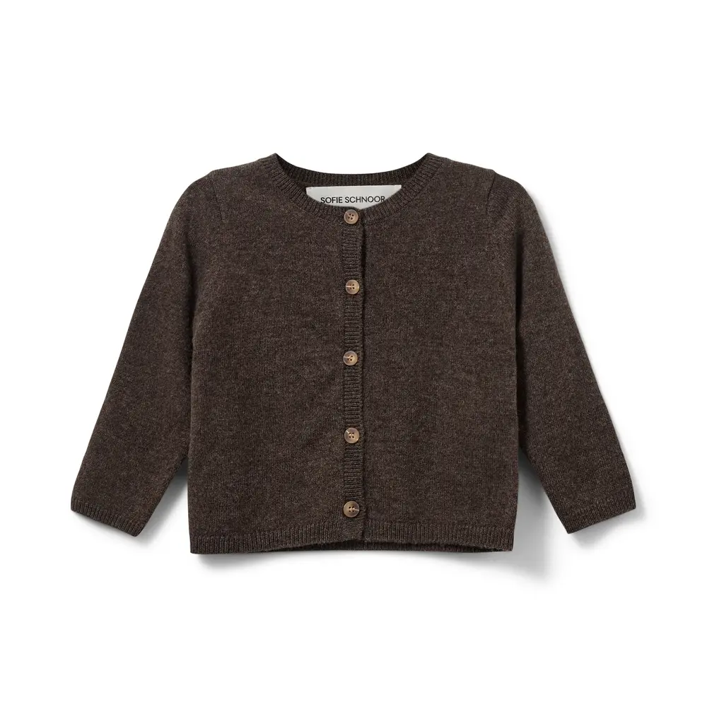 Cisse Cardigan - Brown fudge - 80 | Barnkläder - Toppar - Koftor, västar & tröjor | BabyMode