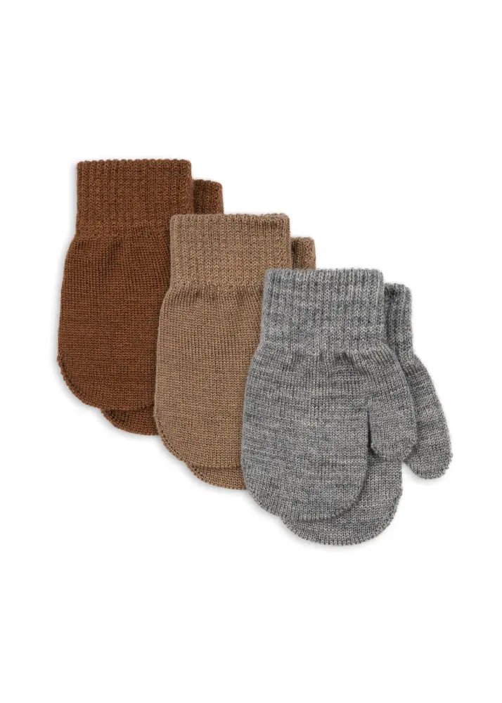 3 Pack Filla Vanter - ONE SIZE | Barnkläder - Mössor, vantar och tossor - Vantar & handskar - Stickade vantar & mössor | BabyMode