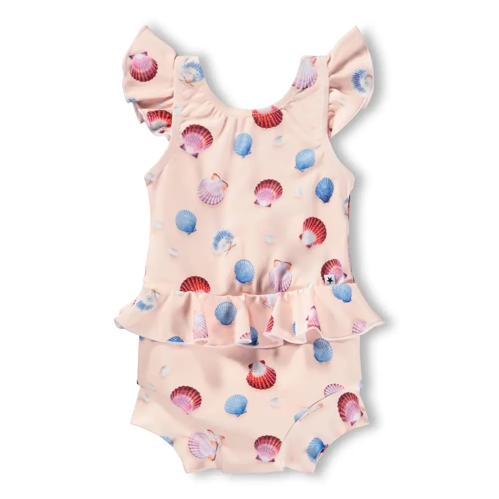 Nandini Baddräkt - Pink Shell - 92/98 | Barnkläder - Badkläder - Baddräkter & bikinis | BabyMode