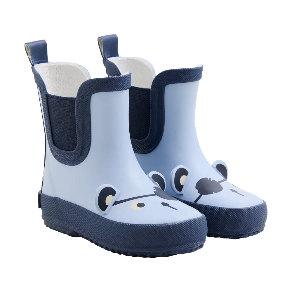 Pirat 3D Gummistövlar Korta - Blue Fog - 24 | Barnskor - Gummistövlar - Korta gummistövlar | BabyMode