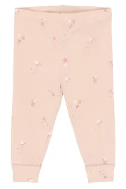 Tova Leggings - Peach Whip AOP | Barnkläder - Underdelar - Leggings | BabyMode