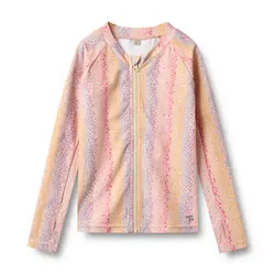 Långärmad UV-tröja Ada - Rainbow Flowers | Kläder - Badkläder - Badshorts & badtoppar | BabyMode