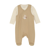 Body langærmet m. Romper - Sesame