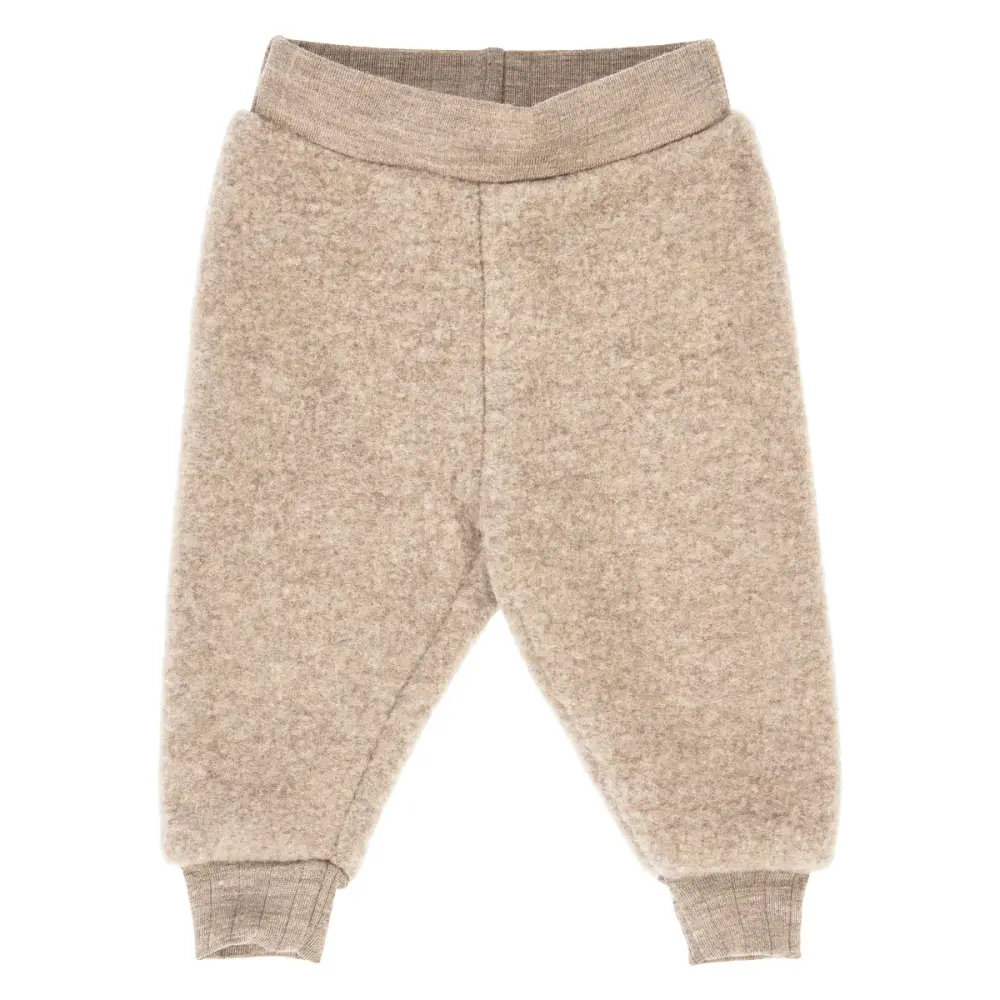 Byxor Woolly Merinoull/Fleece - Balsam Melange - 92/98 | Barnkläder - Underdelar - Byxor | BabyMode