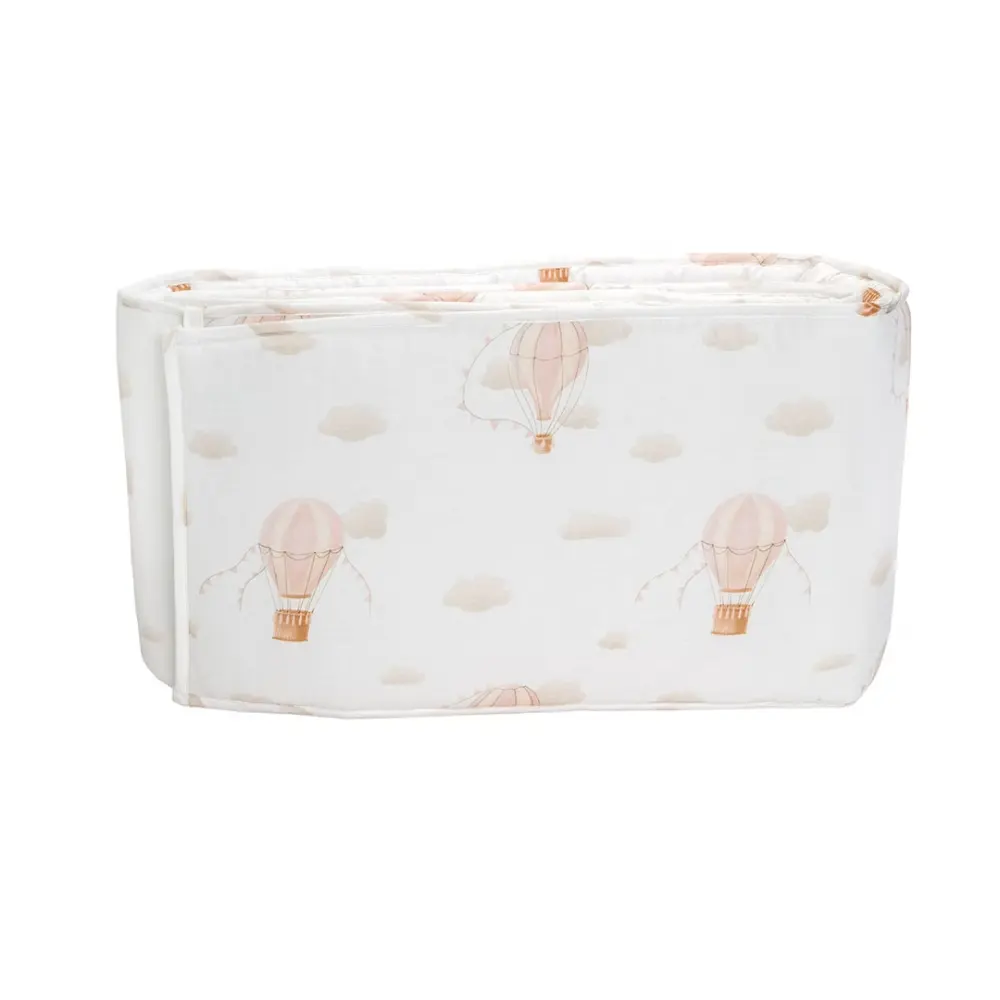 Spjälskydd Vintage Balloon - Rosa | Barnrum - Textilier - Spjälsängsskydd | BabyMode