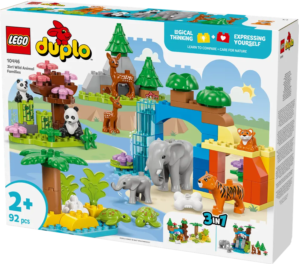 LEGO DUPLO Town 10446 3-i-1 Vilda djurfamiljer