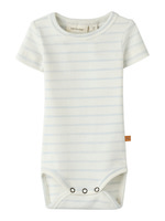 Lil' Atelier Geo Apa Kortärmad Slim Body - Coconut Milk