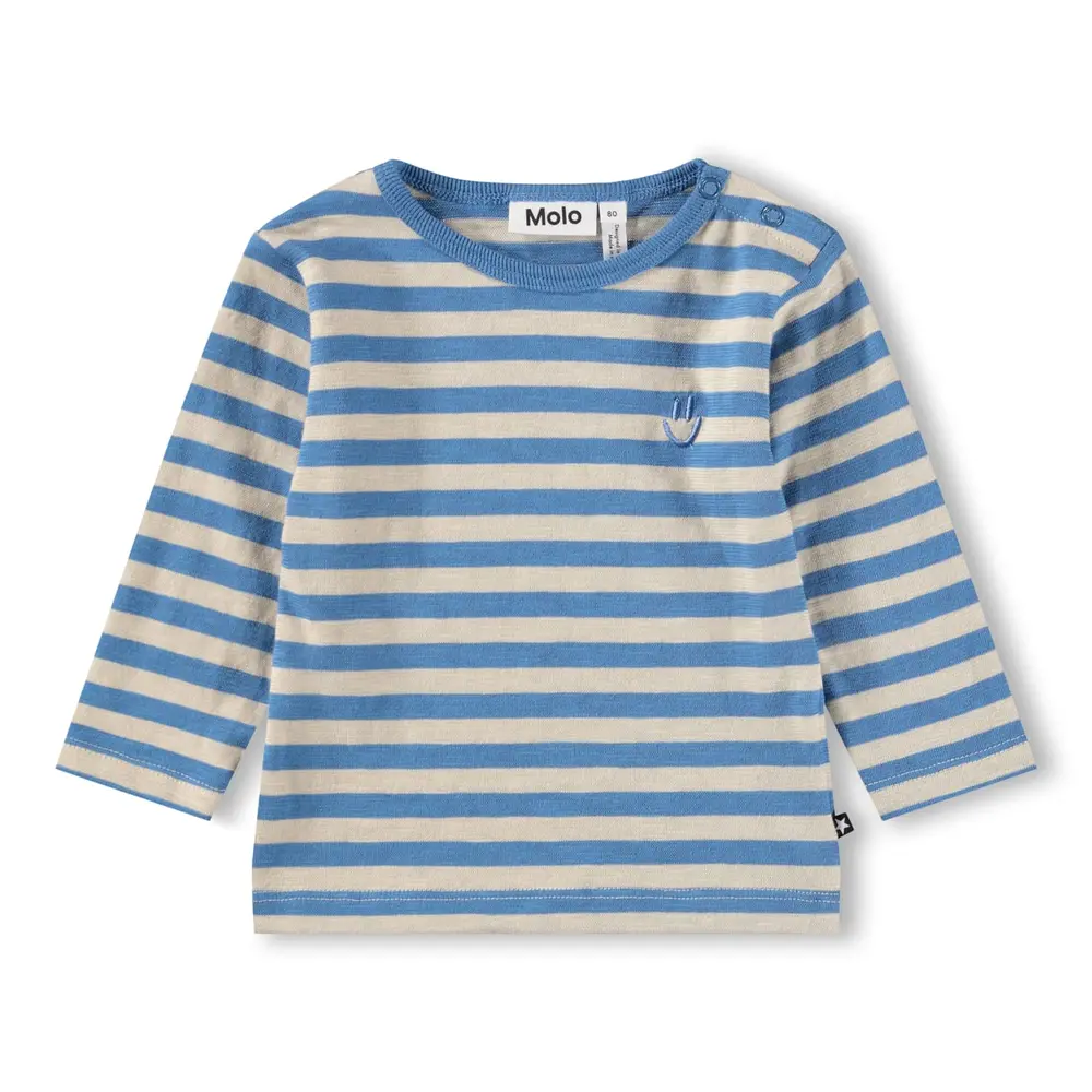 Elvo T-shirt - Blue Sand Stripe - 86 | Barnkläder - Toppar - Koftor, västar & tröjor | BabyMode