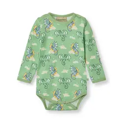 Långärmad body med sovande drakar - 827 | Kläder - Bodys & overaller - Långärmad body | BabyMode