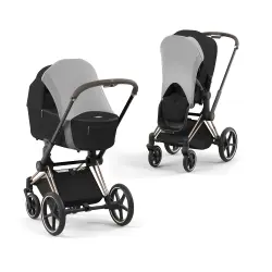 Platinum Solskydd För Barnvagn - Light Grey | Barnvagnar - Barnvagnstillbehör - Solskydd & suffletter | BabyMode