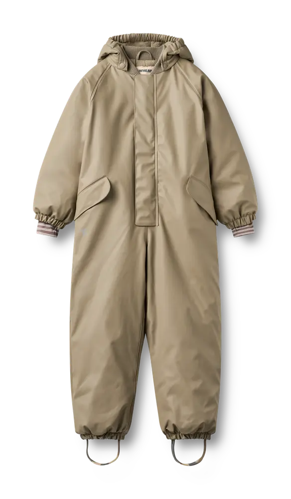 Wheat Ludo Gummi Vinteroverall - Grey Stone - 110