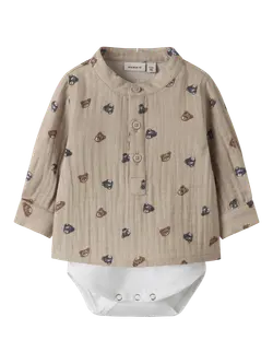 Dutty Långärmad Skjorta Body - Chateau Gray