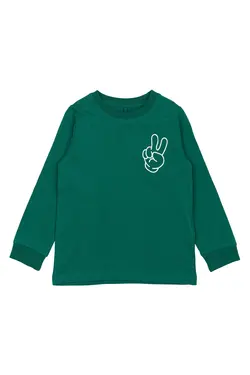 Långärmad Tröja - Alpin Green | Kläder - Toppar - Blusar | BabyMode