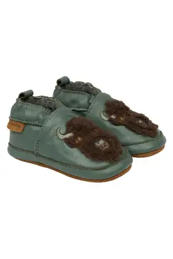 Lädertofflor 3D - Balsam Green | Skor - Inneskor & tofflor - Tofflor | BabyMode