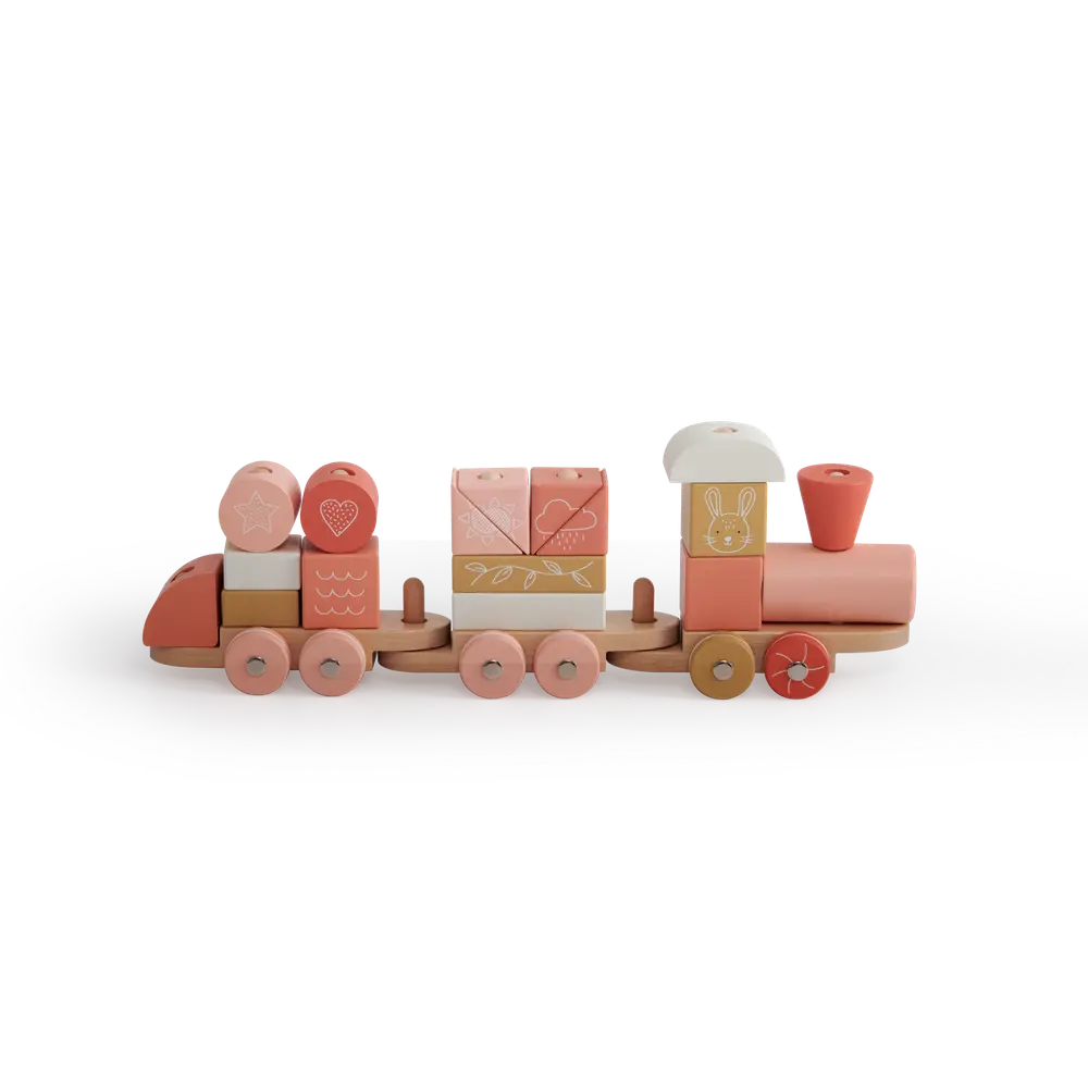 Klosståg - Rosa | Leksaker - Babyleksaker - Träleksaker | BabyMode