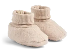 Lei Ullfleece-tofflor - Pale lilac | Kläder - Ull - Ullmössor, ullvantar och ulltossor | BabyMode