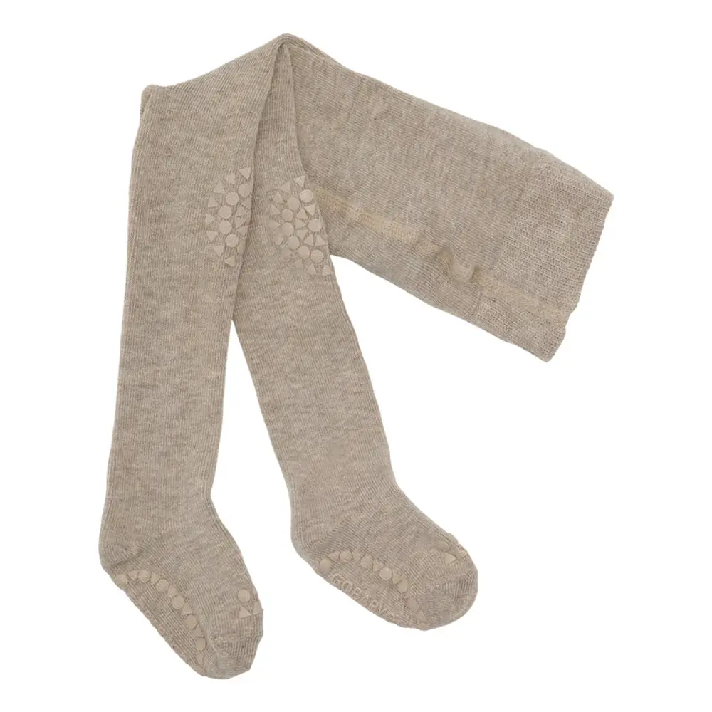 Strumpbyxor med Krypskydd Bambu - Sand - 6-12M | Barnkläder - Strumpor & strumpbyxor - Strumpbyxor | BabyMode