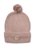 Wheat Habar Stickad Mössa - Dry Rose