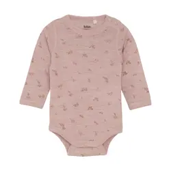 Långärmad Body Ull AOP - Starling Melange | Kläder - Ull - Ullbodys | BabyMode