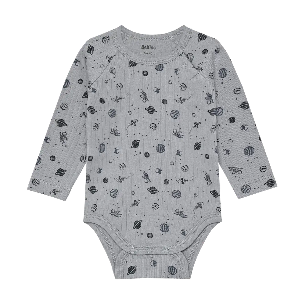 BeKids Långärmad Body - Wheathervane - 80 | Barnkläder - Bodys & overaller - Långärmad body | BabyMode