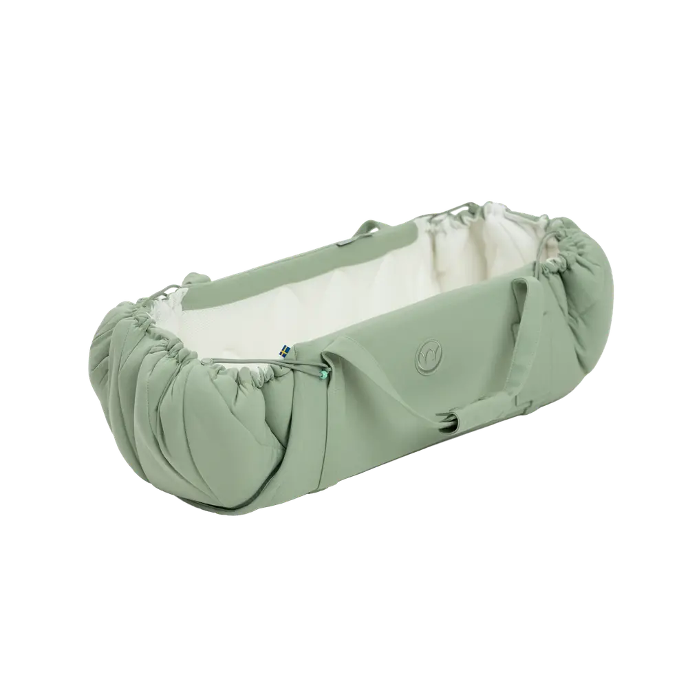 Najell SleepCarrier Vol 5 Babynest - Agave Green | Barnvagnar - Barnvagnstillbehör - Baby nest med handtag | BabyMode