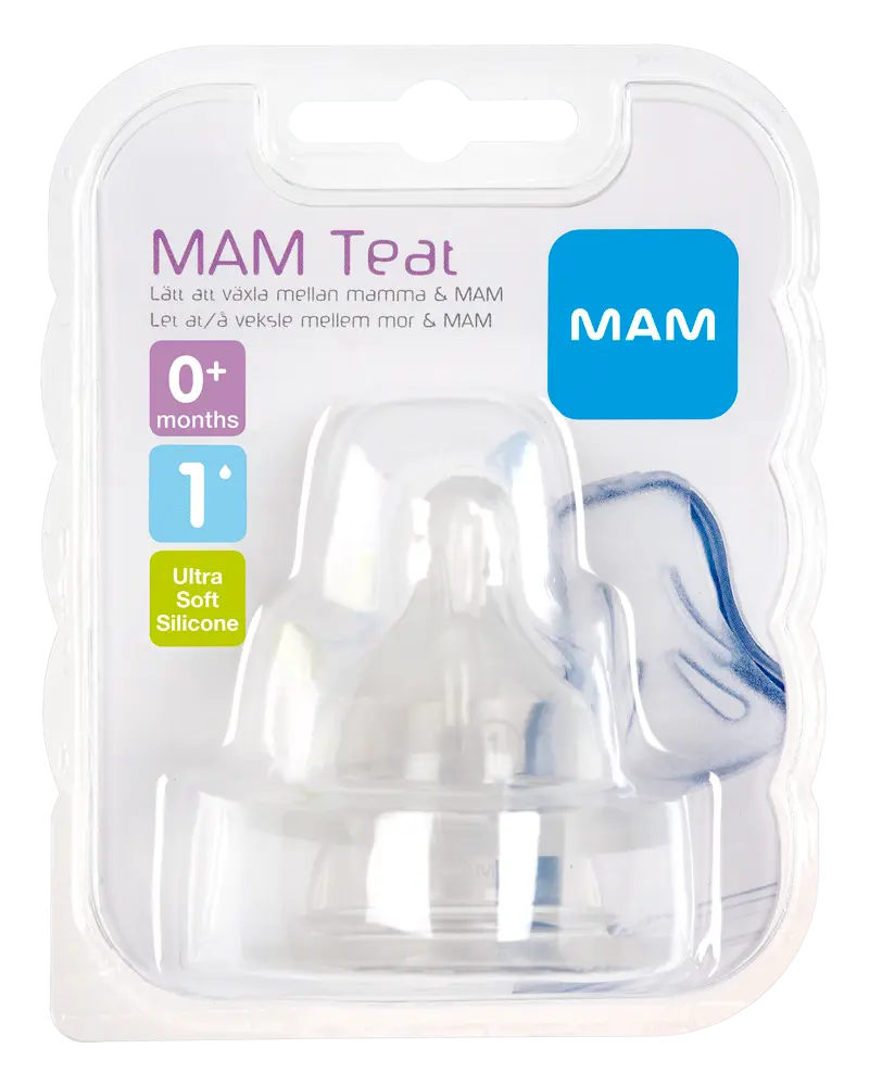 MAM 2-pack Dinappar Strl 1 | Baby & Barn - Äta - Nappflaskor | BabyMode