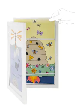 Ram till teckningar A4 - Vit | Barnrum - Inredningsdetaljer - Ramar | BabyMode