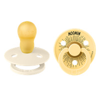 BIBS Moomin Napp Moomintroll 2pk Str. 3 Ivory Pale Butter