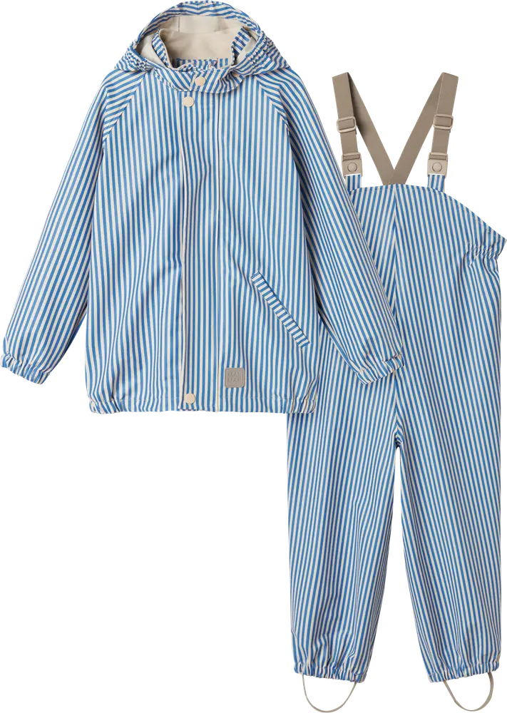 Oddy Regnset - Blue Stripe - 74 | Barnkläder - Ytterplagg - Regnkläder | BabyMode
