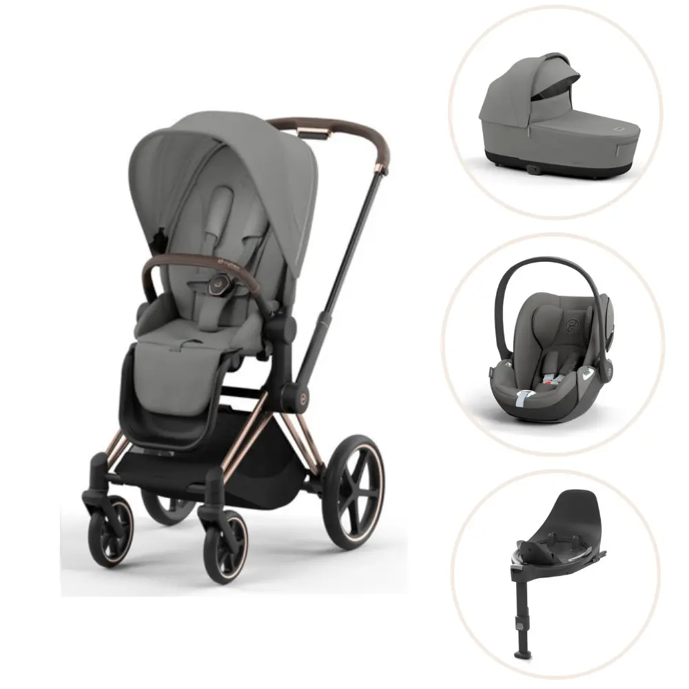 Priam Sittvagn - cozy beige/rosegold
