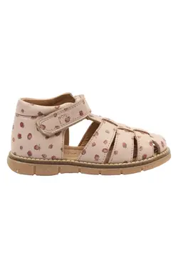 Peak Velcro Sandal - Dusty Rose Strawberry AOP | Barnskor - Sandaler - Sandaler med öppen tå | BabyMode