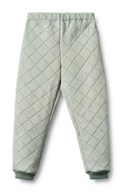 Wheat Termobyxor Alex - Green stripe | Kläder - Ytterplagg - Termokläder | BabyMode