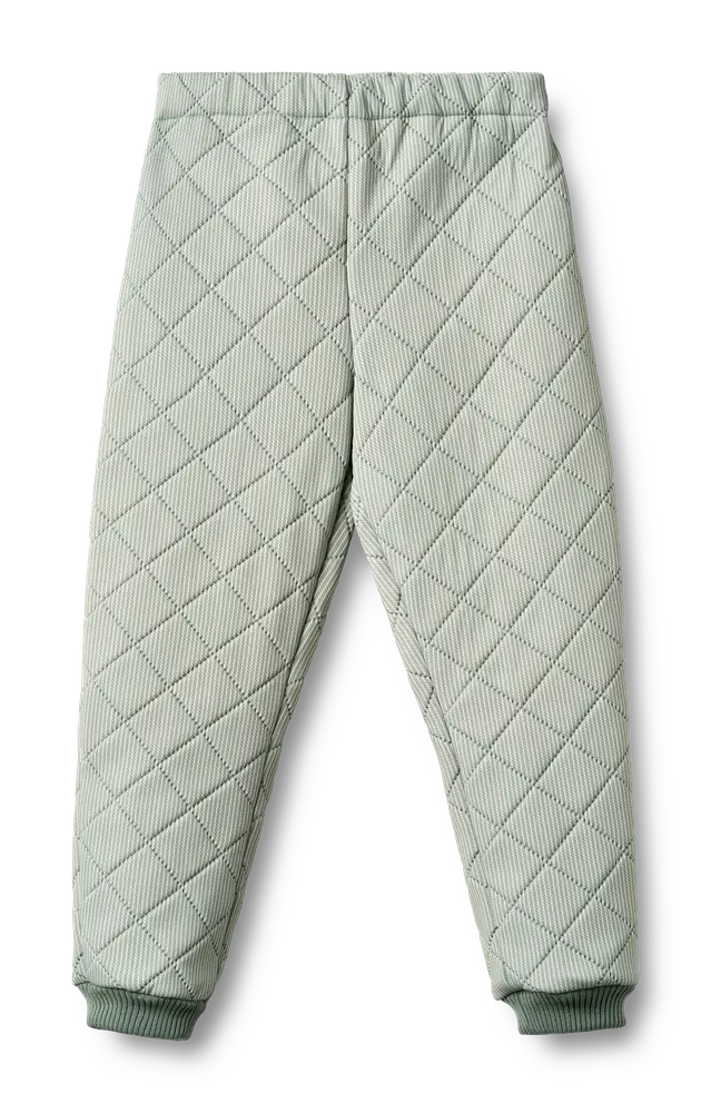 Wheat Termobyxor Alex - Green stripe - 110 | Barnkläder - Ytterplagg - Termokläder | BabyMode