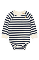 The New Siblings Volker Långärmad Body - Navy Blazer Striped